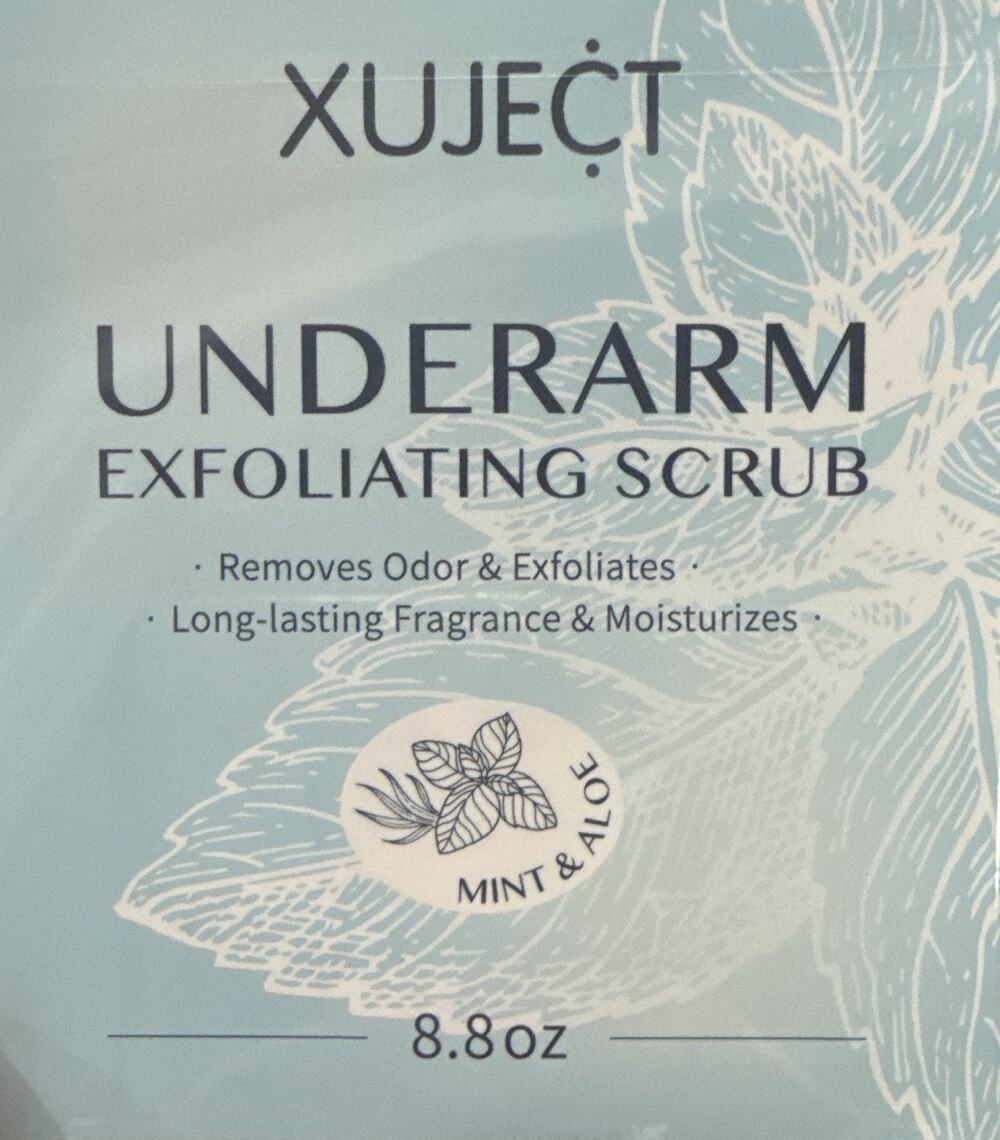 XUJECT Underarm Exfoliating Scrub Mint & Aloe 8.8 oz New Sealed Exp 2028